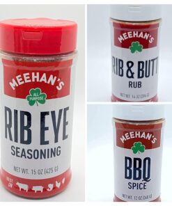 Meehan'S Rib Eye. Rib & Butt Rub and BBQ Shaker Bundle