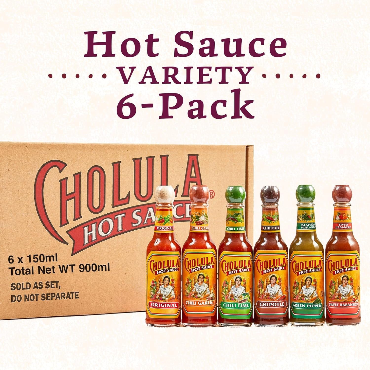 Cholula Hot Sauce Variety Pack. Product of Mexico. Gift Set Includes Six 5 Fl Oz Signature Cholula Hot Sauces for Eggs. Pizza. Mexican Dishes. and More. 30 Fl Oz - Image 16