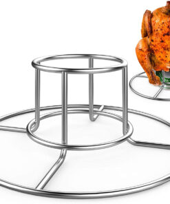 RUSFOL Beercan Chicken Rack. Stainless Steel Chicken Stand for Smoker and Grill