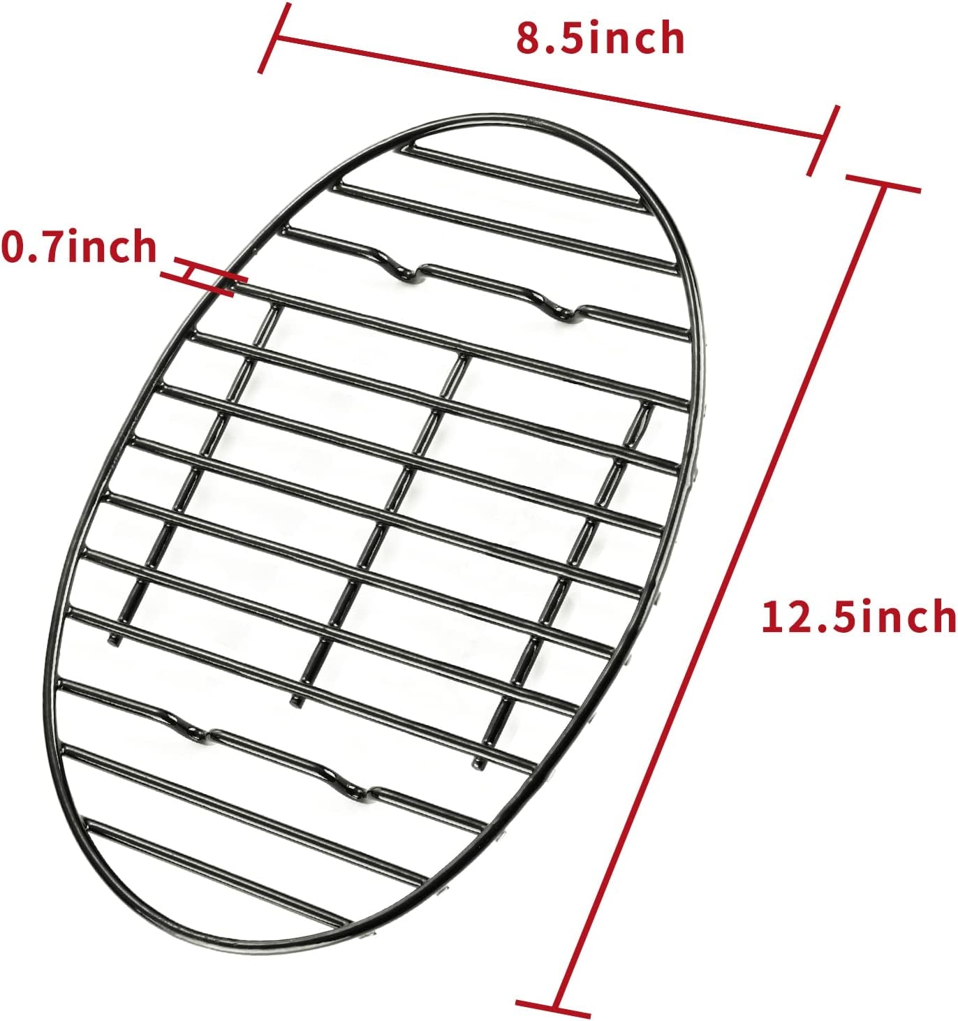 Roasting Rack with Integrated Feet. Cooling Drying Rack Kitchen Rack with Enameled Coating. PTFE Free. Great for Cooking. Roasting. Drying. Grilling. 12Inch*8.5Inch by KENDANE - Image 2