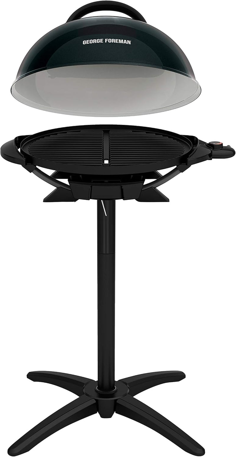 George Foreman Indoor/Outdoor Electric Patio Grill. Apartment Approved. 15-Serving. Removable Stand. Black - Image 8
