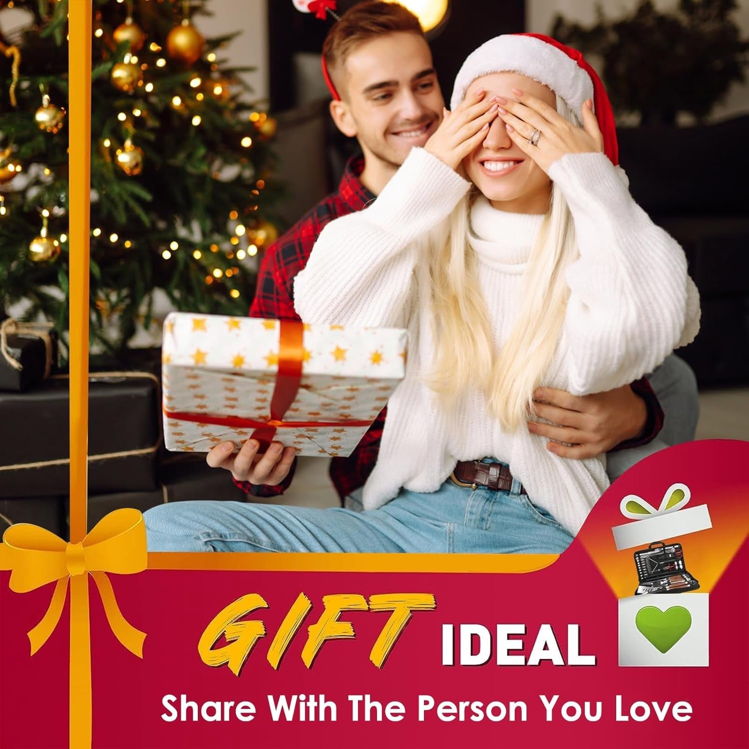 Yoehka BBQ Grilling Accessories Set. 34Pcs Heavy Duty Grill Tools for Outdoor Camping. Grilling Gifts for Men Dad. Stainless Steel Barbecue Utensils Kit with Mats and Glove in Carrying Bag. Brown - Image 6