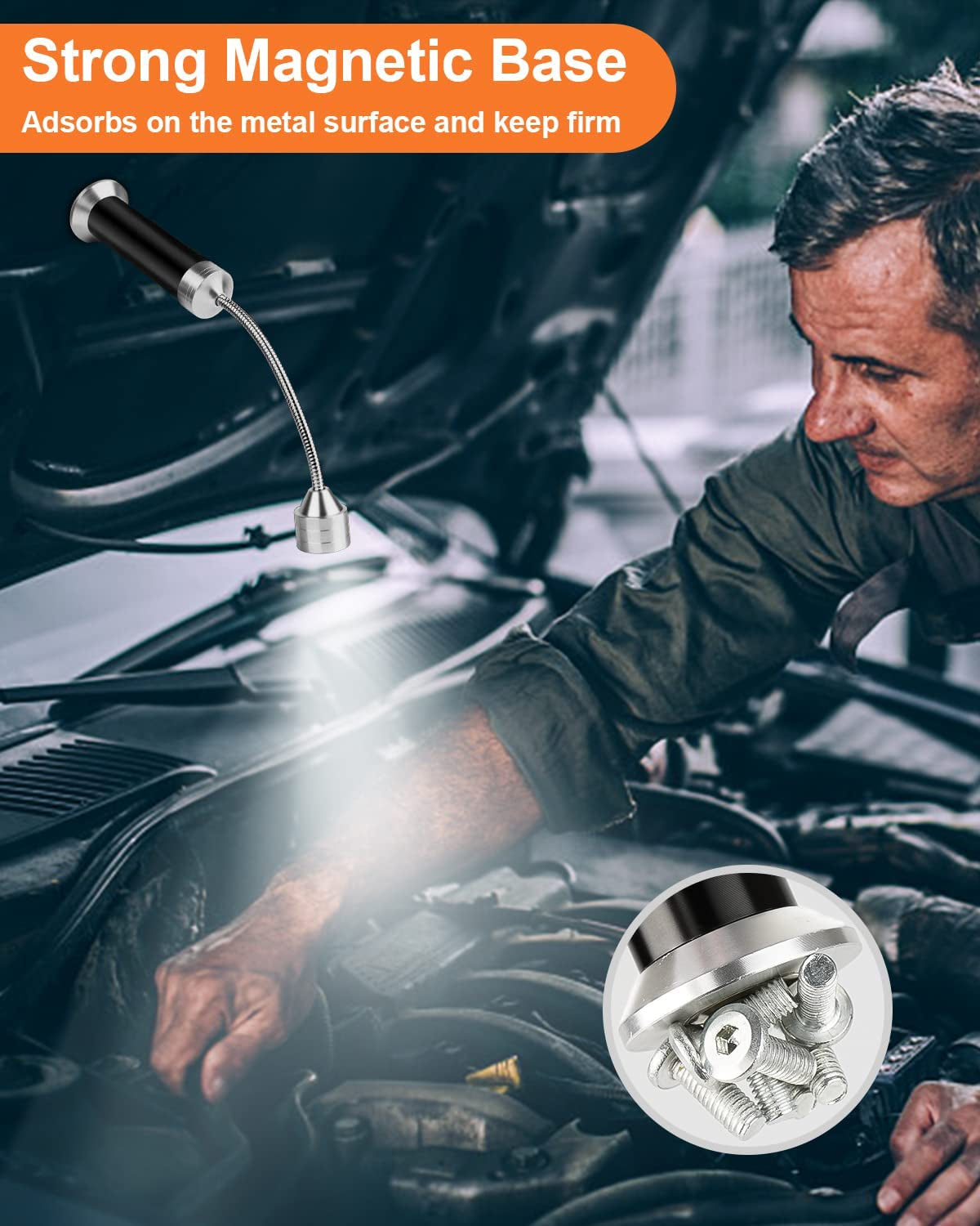 Grill Light BBQ Grilling Accessories: Unique Christmas Gifts for Men Dads Husbands Grandpas. Cool Gadgets Tools Grilliing Barbecue Supplies Stocking Stuffers. Bright Magnetic LED BBQ Lights. 2 Pack - Image 5