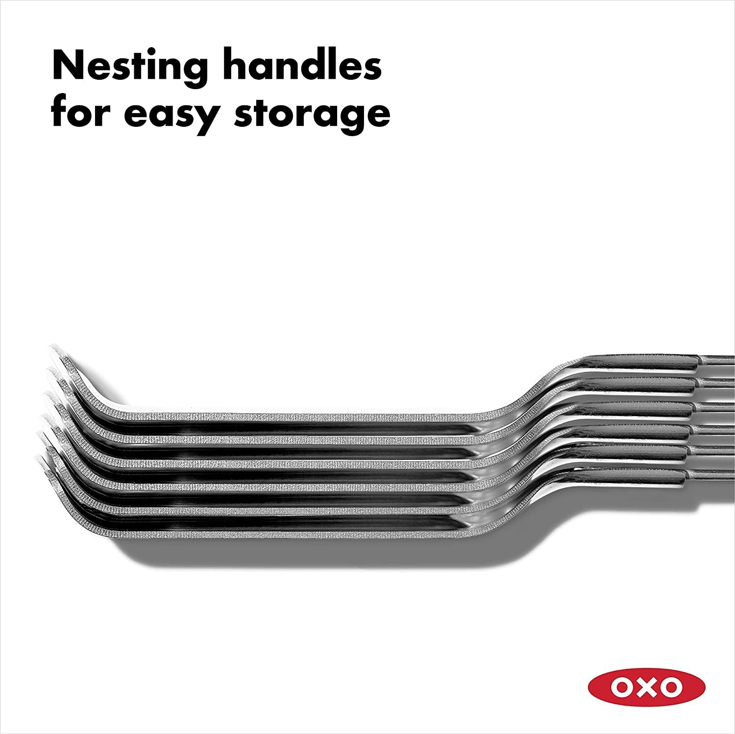 OXO Good Grips Grilling Tools. Stainless Steel Grilling Skewers - Set of 6 - Image 5