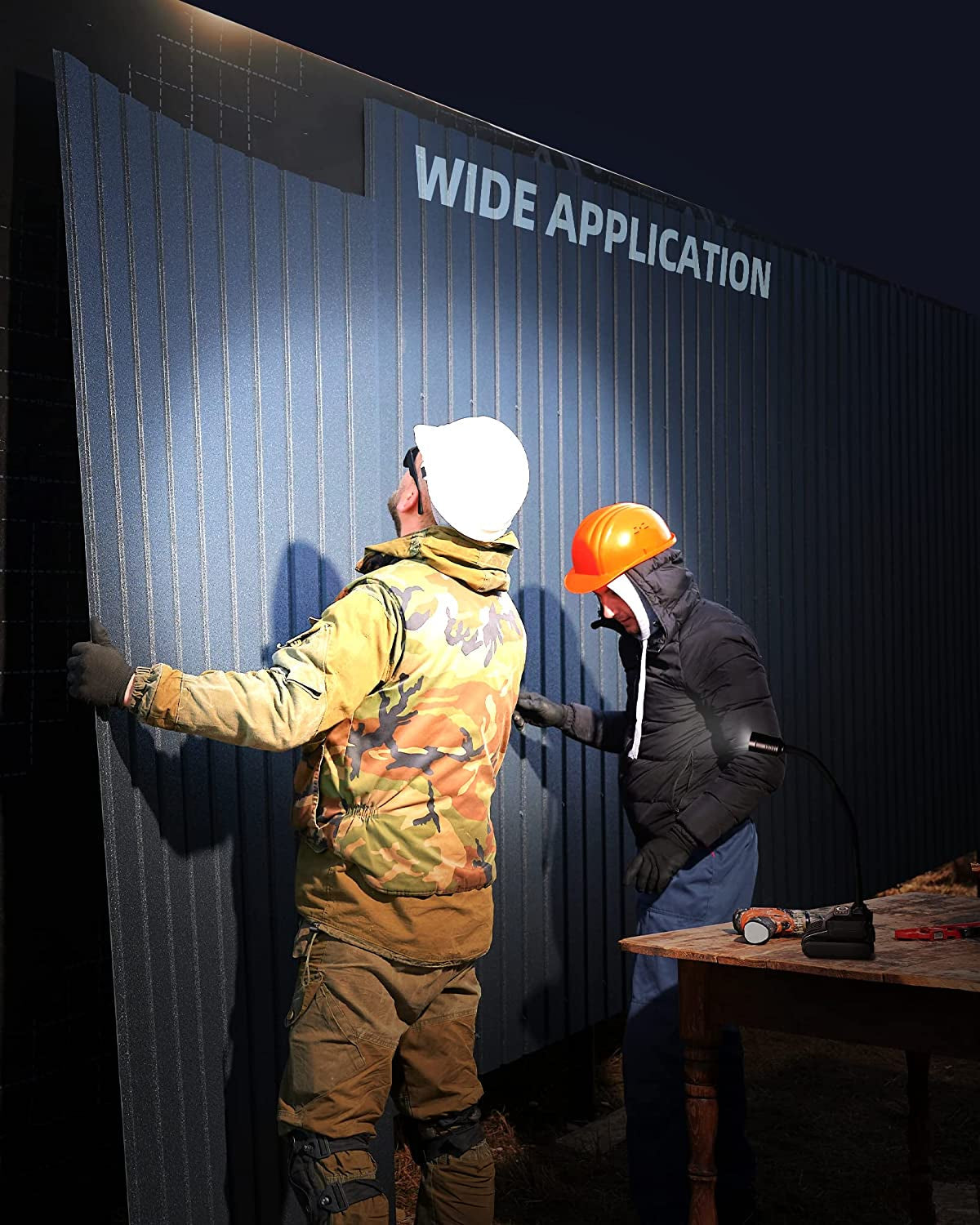 LED Work Light. 2000 Lumen Flexible Gooseneck Flashlight with Magnetic Base. Adjustable Grill Light. Job Site Light for Work Bench. Auto-Repairing. Reading. Emergency and Bbq(Rechargeable) - Image 7