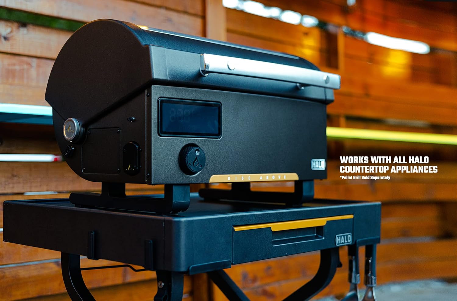 Outdoor Cart | Portable Outdoor Countertop Grill Cart | Drop down Drawer Storage | Collapsible | Tank Storage - Image 5