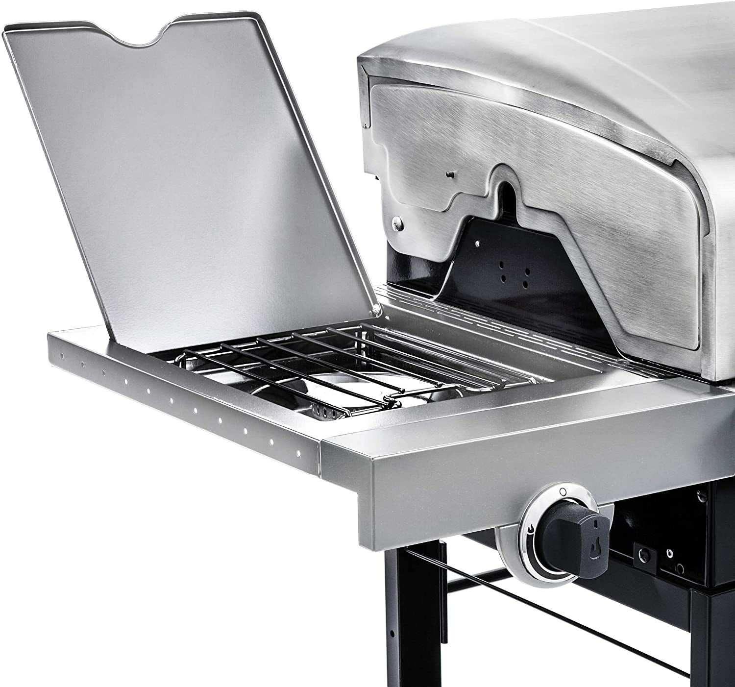 Performance Series Convective 4-Burner with Side Burner Cart Propane Gas Stainless Steel Grill - 463377319 - Image 6
