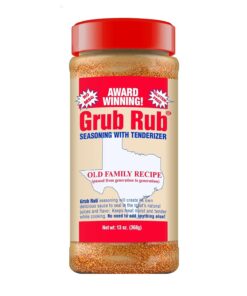 Grub Rub BBQ Seasoning & Meat Rubs for Smoking - Pork Rub. Steak Seasoning. & Brisket Rub - Award Winning Family Recipe - Moist. Tender. & Juicy Meats. Seafood. Veggies & More