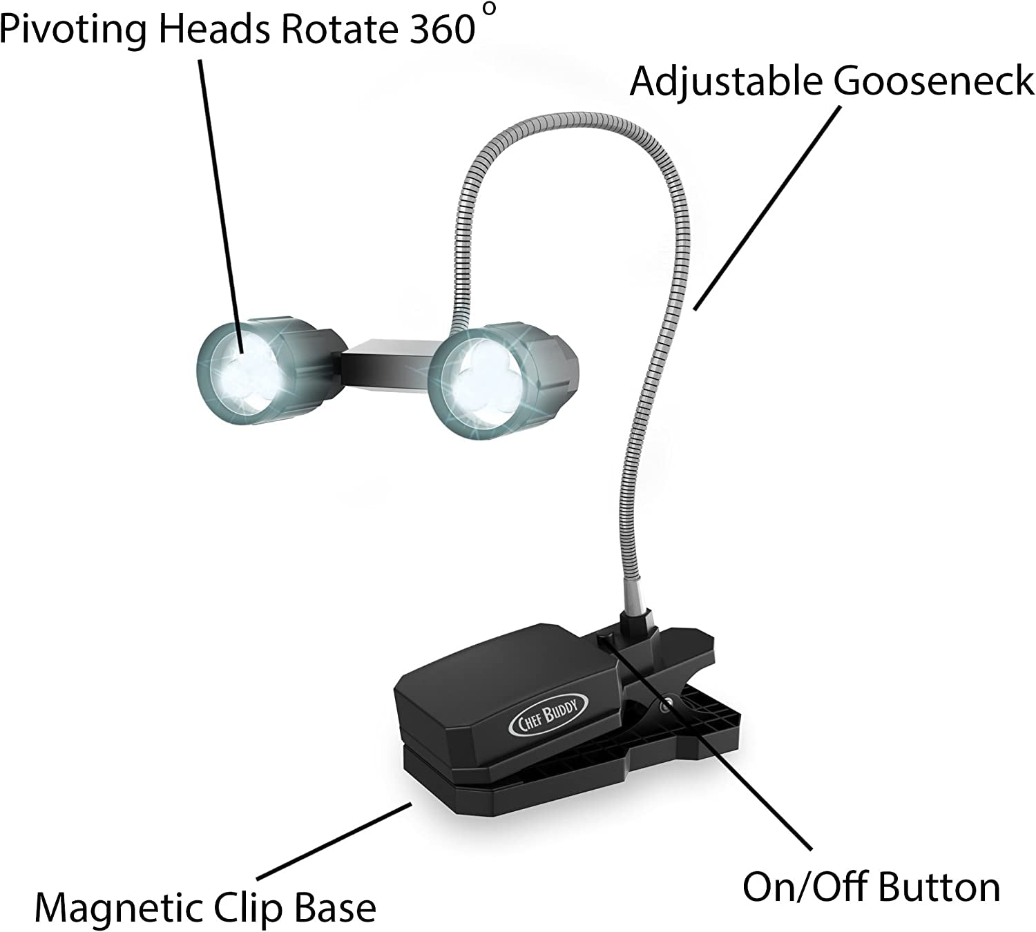 72-3101 Adjustable LED Barbeque Grill Light Black Other-Size 1 - Image 3