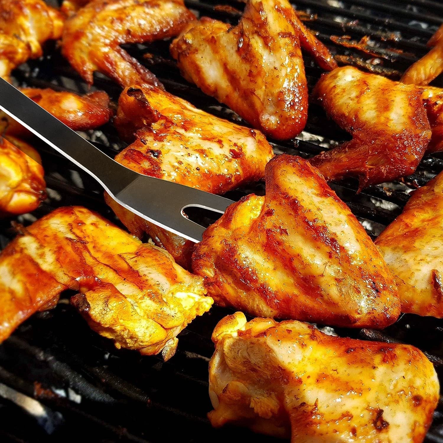 BBQ Utensil Set Stainless Steel Professional Barbecue Accessories Grill Tool with Bag Easy to Carry (9) - Image 7