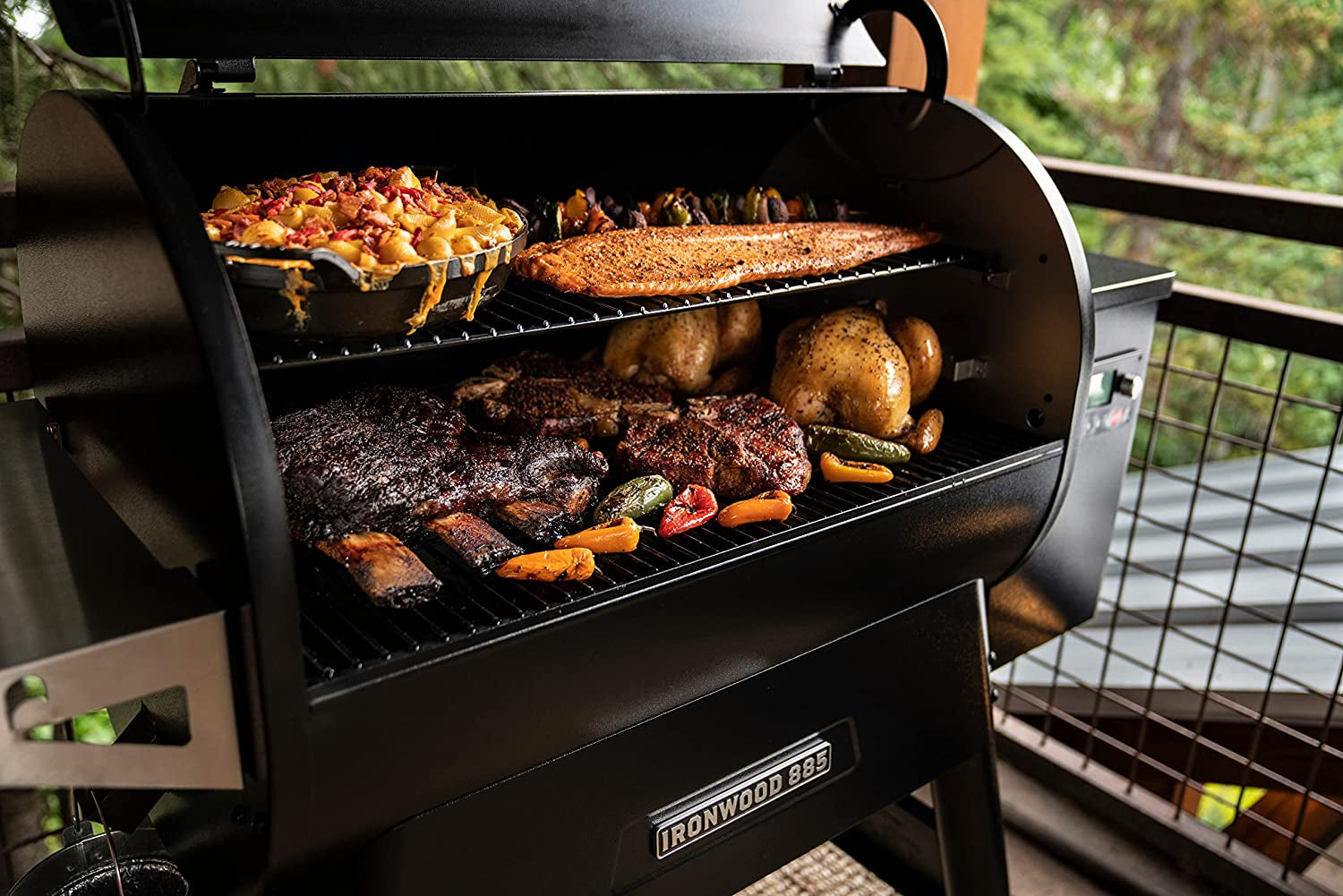 Traeger Grills Ironwood 885 Wood Pellet Grill and Smoker with WIFI Smart Home Technology. Black - Image 6
