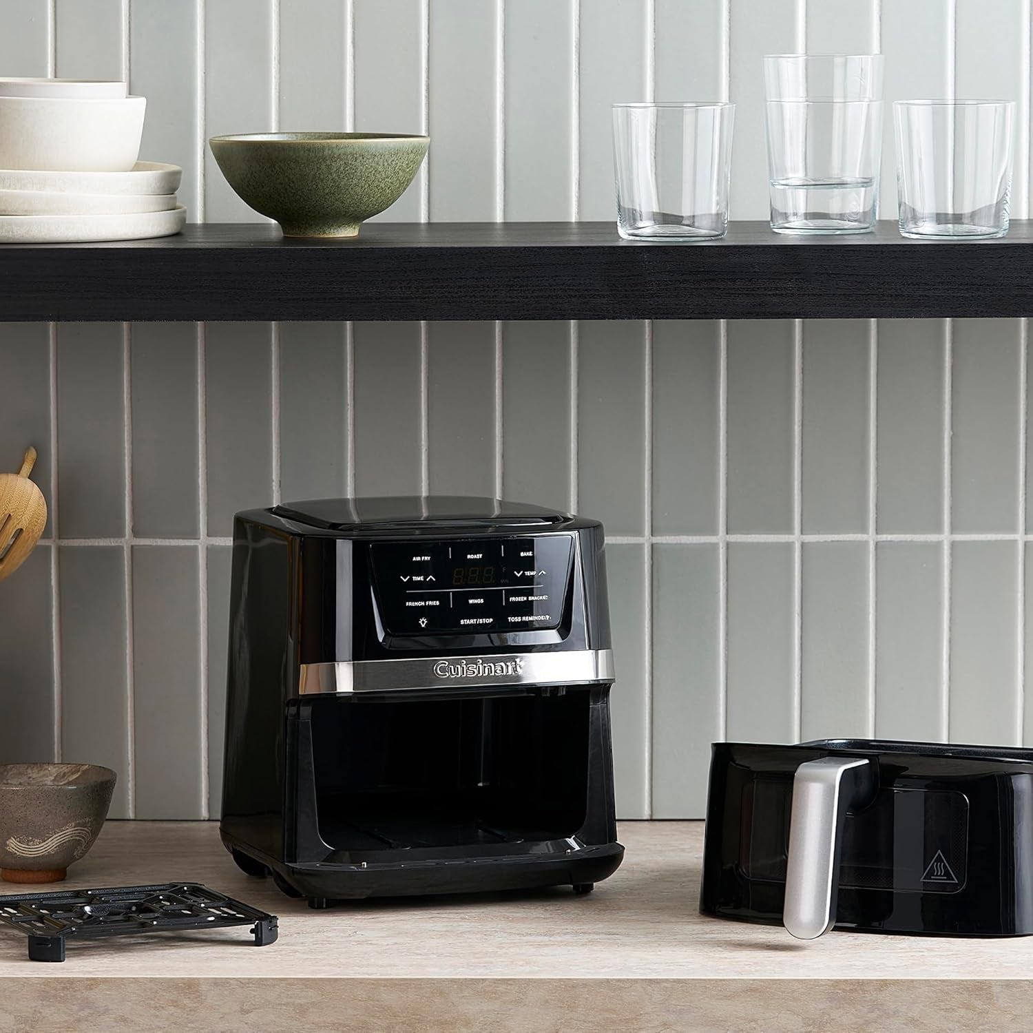 Cuisinart Air Fryer Oven. 2.6-Qt Basket Stainless Steel Air Fryer. Kitchen Dishwasher-Safe Parts with 3 Presets to Roast. Bake. & Air Fry. Quick & Easy Electric Fryer Meals. AIR-80 - Image 5