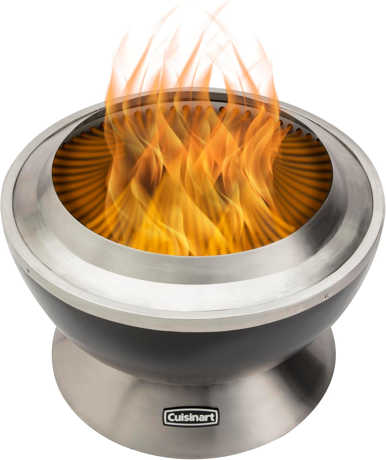 Cuisinart 24 Cleanburn Smokeless Fire Pit with Removable Base for Ash. Portable Outdoor Wood Burning Fireplace. Smoke Free Stainless Steel Outdoor Heater. Enhanced Airflow and Easy Cleanup - Image 8