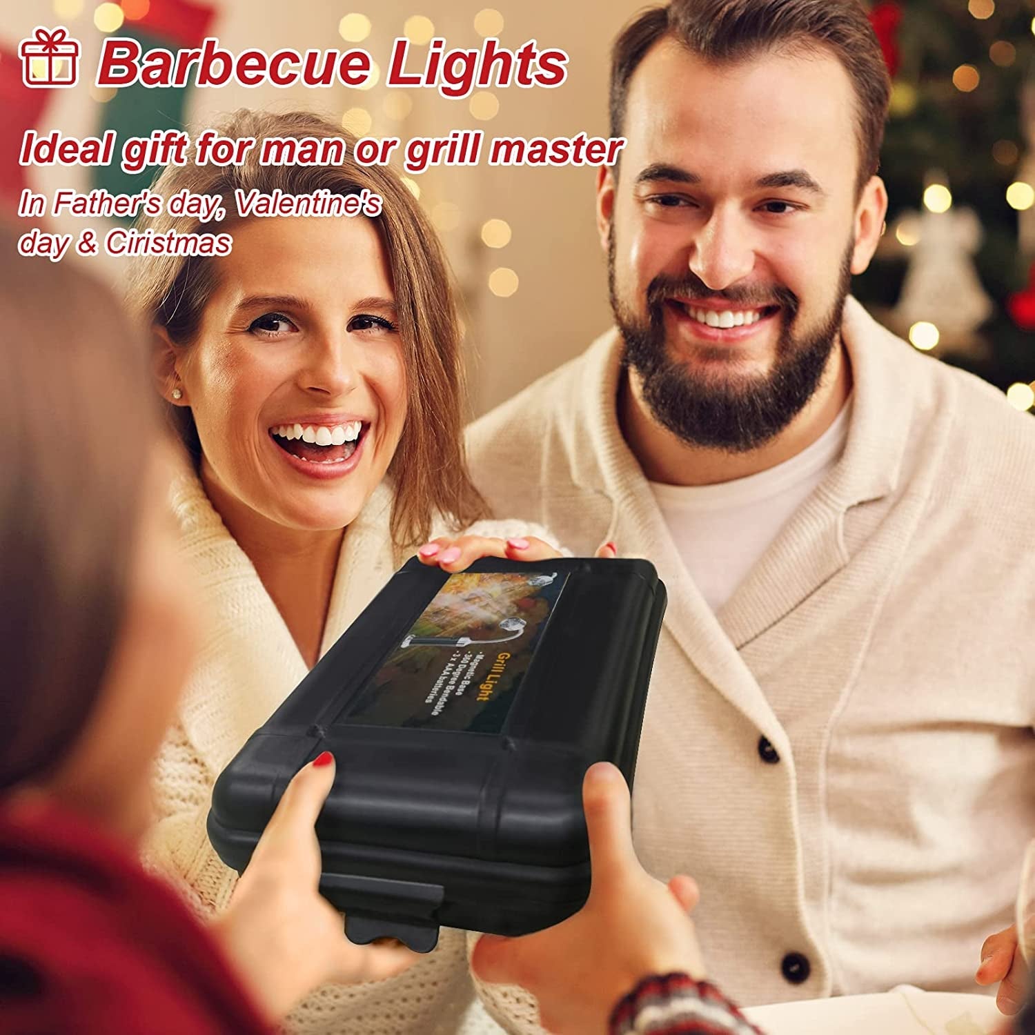 Grill Light. Grill Accessories - Christmas Stocking Stuffers for Men Dad Boyfriend. LED BBQ Light with Magnetic Base & 360° Flexible Gooseneck. Smoker Grilling Gifts for Men. Batteries Included-2 Pack - Image 2