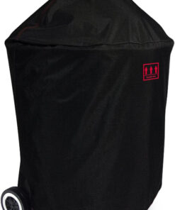 Round BBQ Grill Cover. 26Inch Heavy Duty Durable Waterproof Rip Resistant UV Resistant Charcoal Kettle Grill Cover. Dia33 X38 H. Black