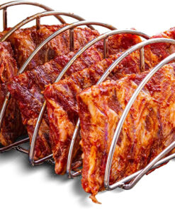BBQ Rib Racks for Smoking. Classic Joe. BGE Grill Expander Rack Accessories - Optimizes Grilling Space. Standing Roast Rack Allows for More Even Cooking. Works with 18 or Larger Size Grill. Stainless