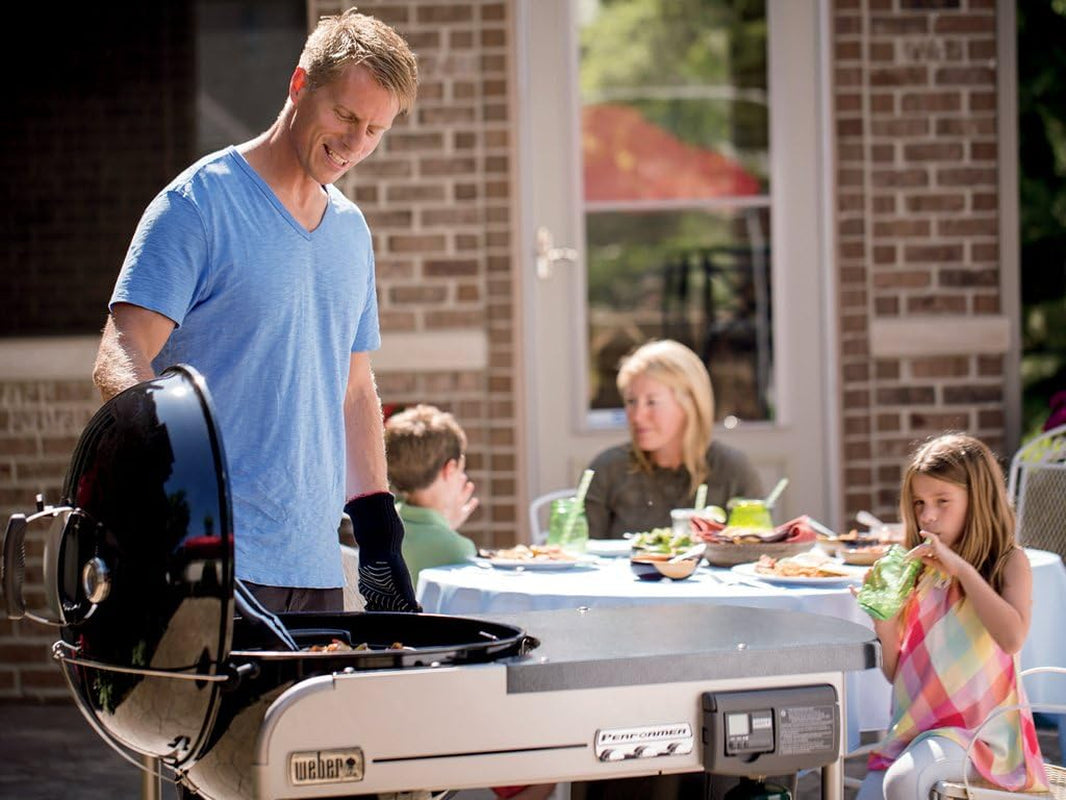 Weber Performer Deluxe Charcoal Grill. 22-Inch. Touch-N-Go Gas Ignition System. Black - Image 16