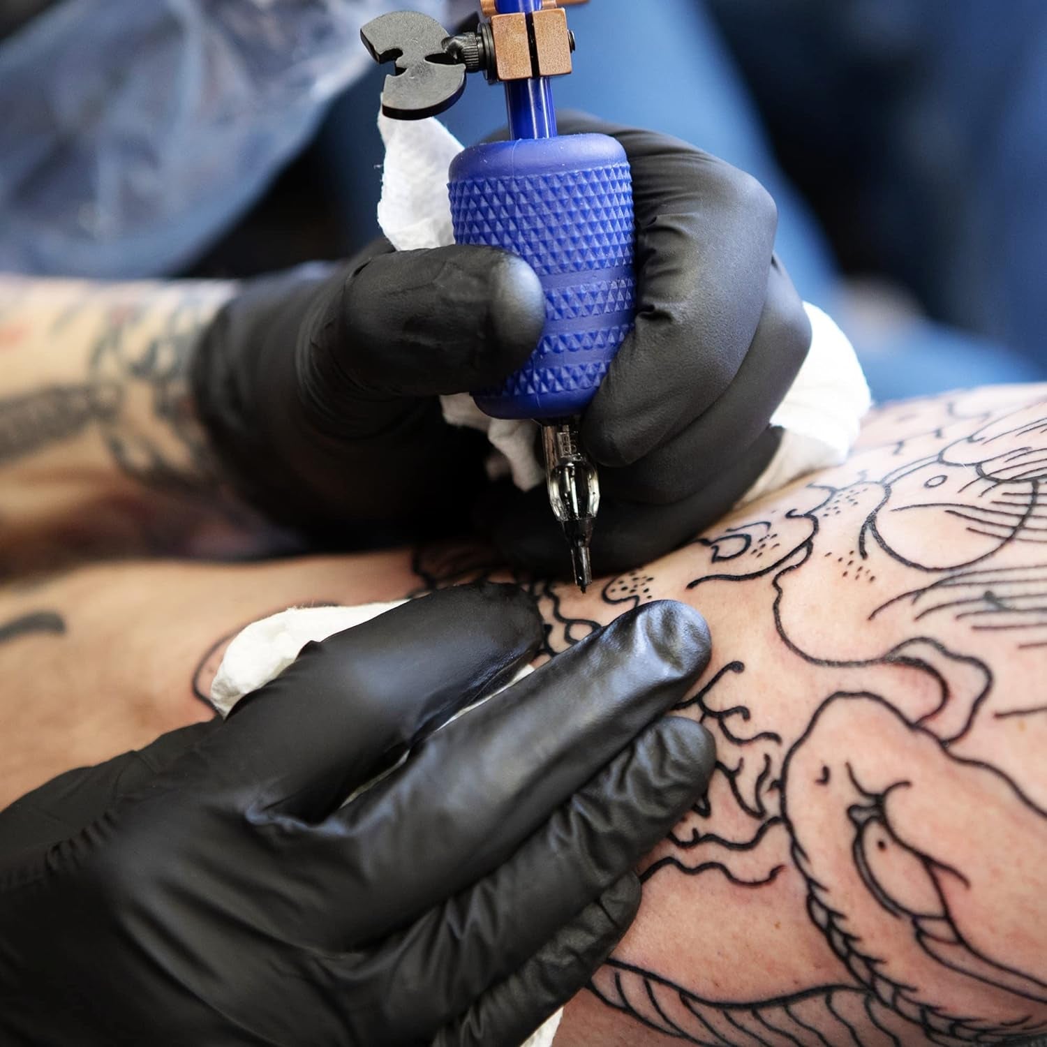 Disposable Nitrile Exam Gloves. 6-Mil. Black. Heavy Duty Disposable Gloves. Cooking Gloves. Latex Free. Powder Free - Image 8