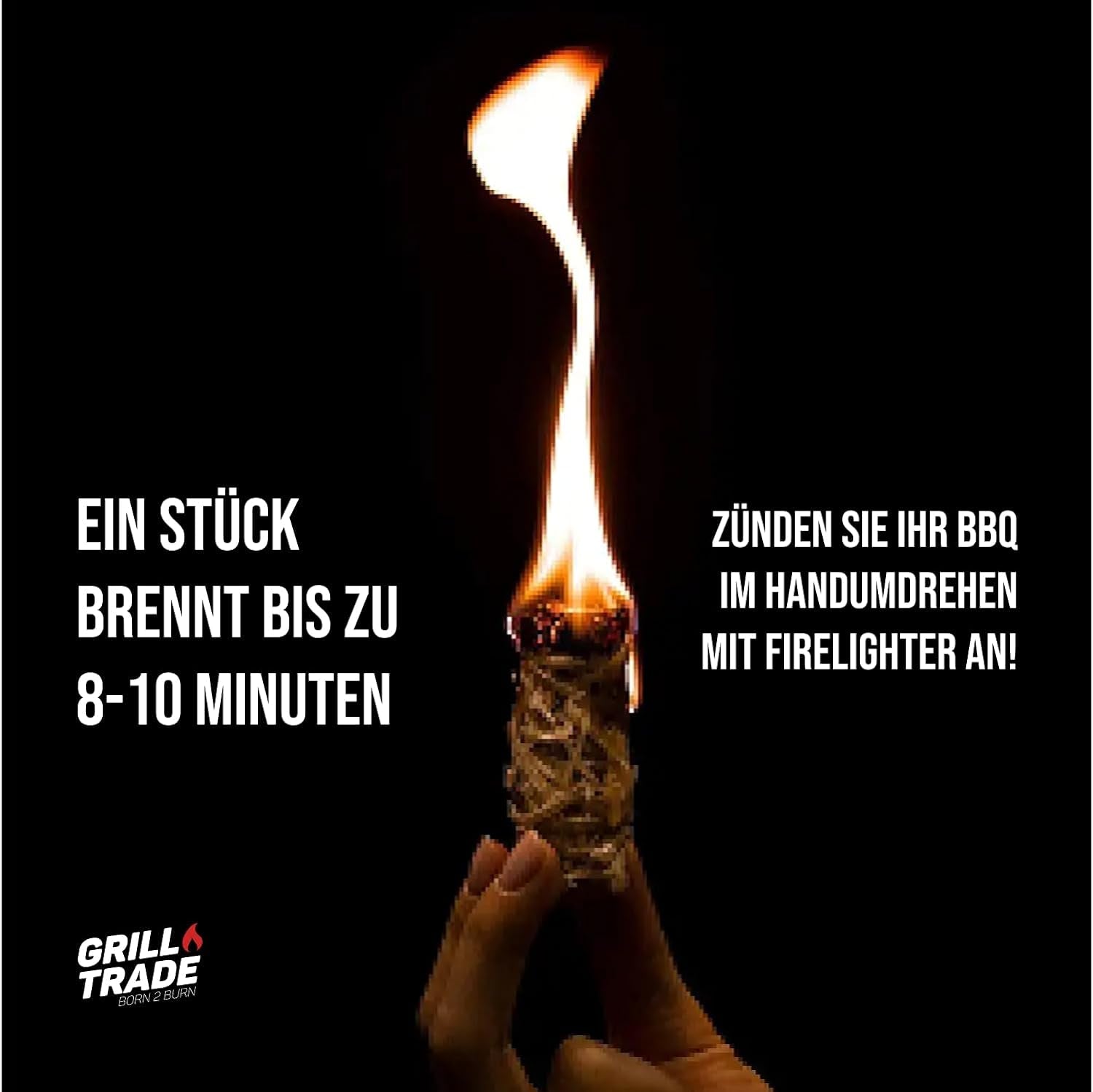 Grill Trade Firestarters 50 Pcs | Natural Fire Starters for Fireplace. Wood Stove. Campfires. Fire Pit. BBQ. Chimney. Pizza Oven | All Weather Charcoal Starters Waterproof Indoor/Outdoor Eco Friendly - Image 5