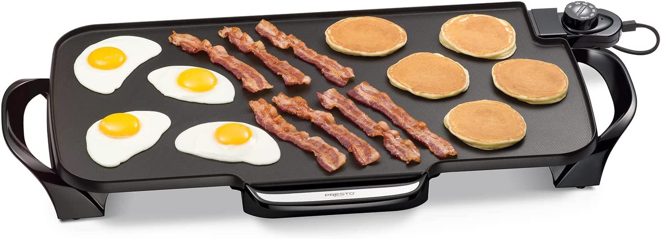 07061 22-Inch Electric Griddle with Removable Handles. Black. 22-Inch