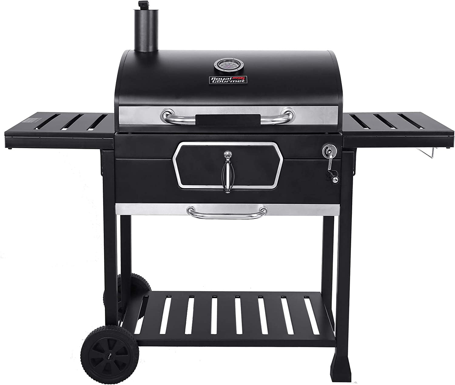 CD2030AN 30-Inch Charcoal Grill. Deluxe BBQ Smoker Picnic Camping Patio Backyard Cooking. Black. Large