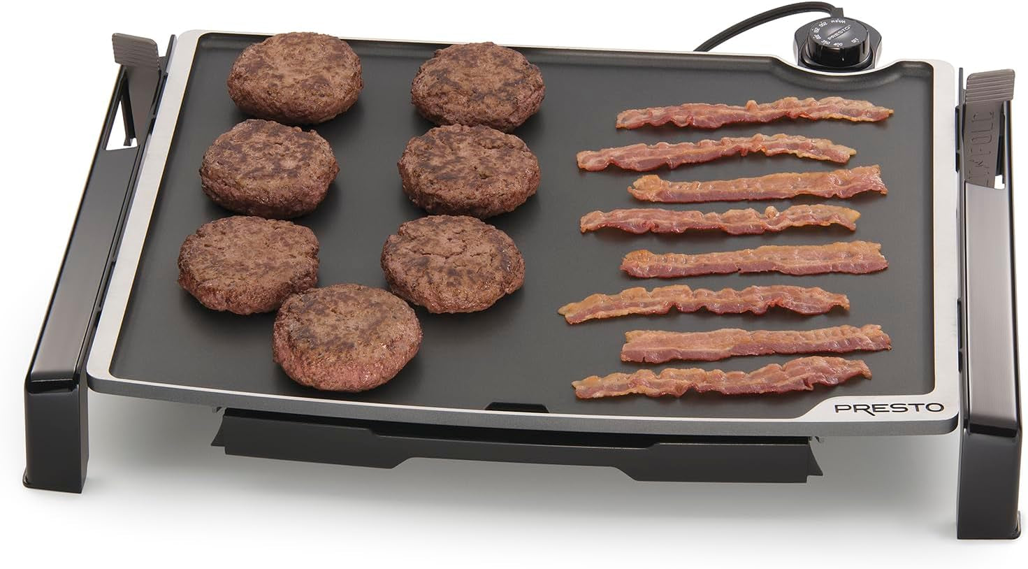 Presto 07073 XL Tilt-N-Fold Electric Griddle. Black - Image 3