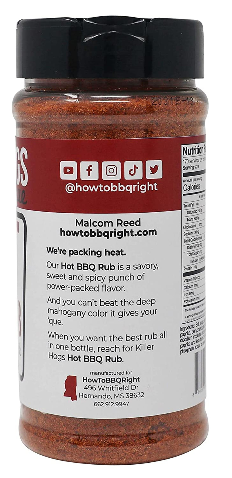 Killer Hogs HOT BBQ Rub | Championship Grill Seasoning for Beef. Steak. Burgers. Pork. and Chicken | 12 Ounces - Image 2