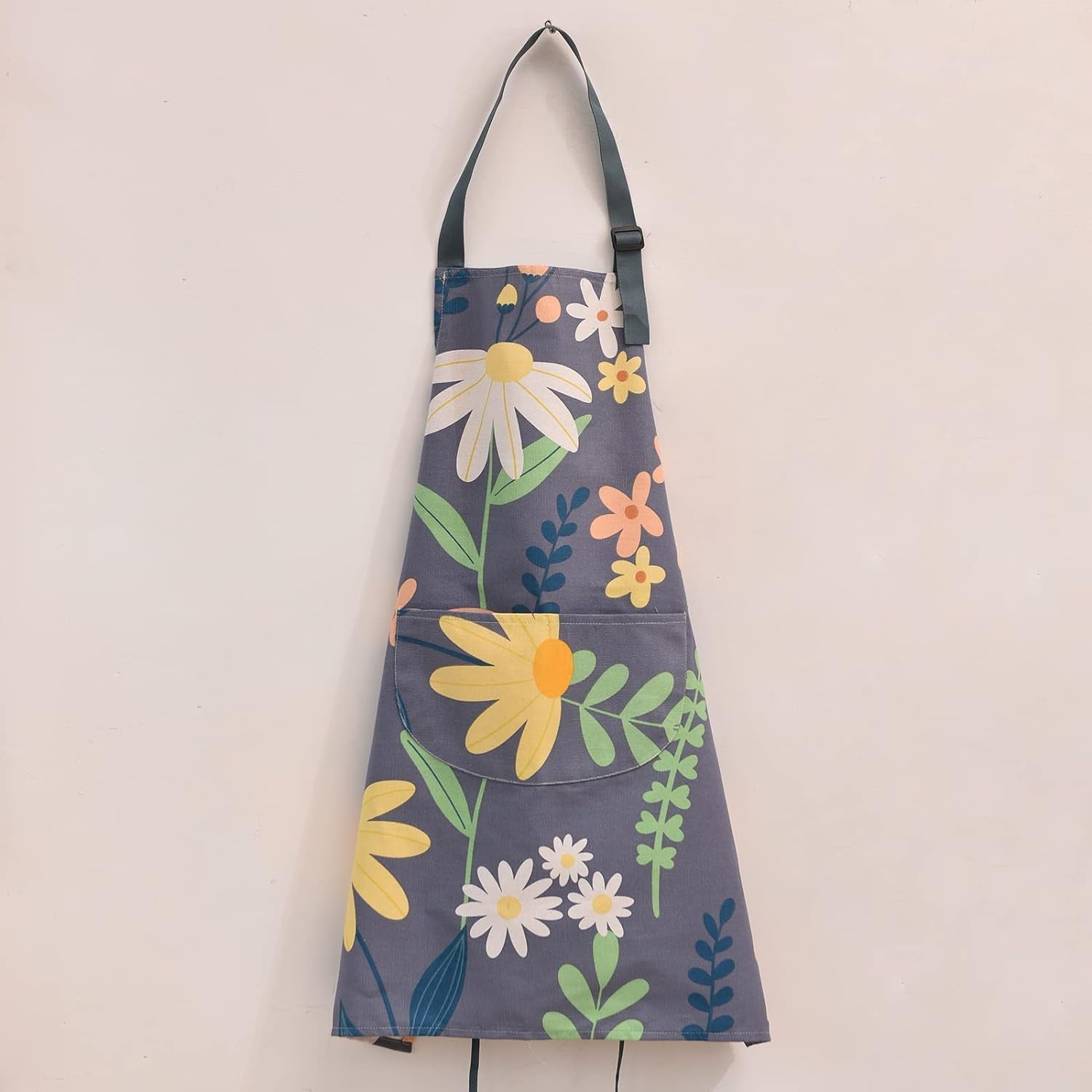 2 Pack Floral Apron for Women with Pockets. Adjustable Cotton Chef Aprons for Kitchen. Cooking. BBQ & Grill - Image 4