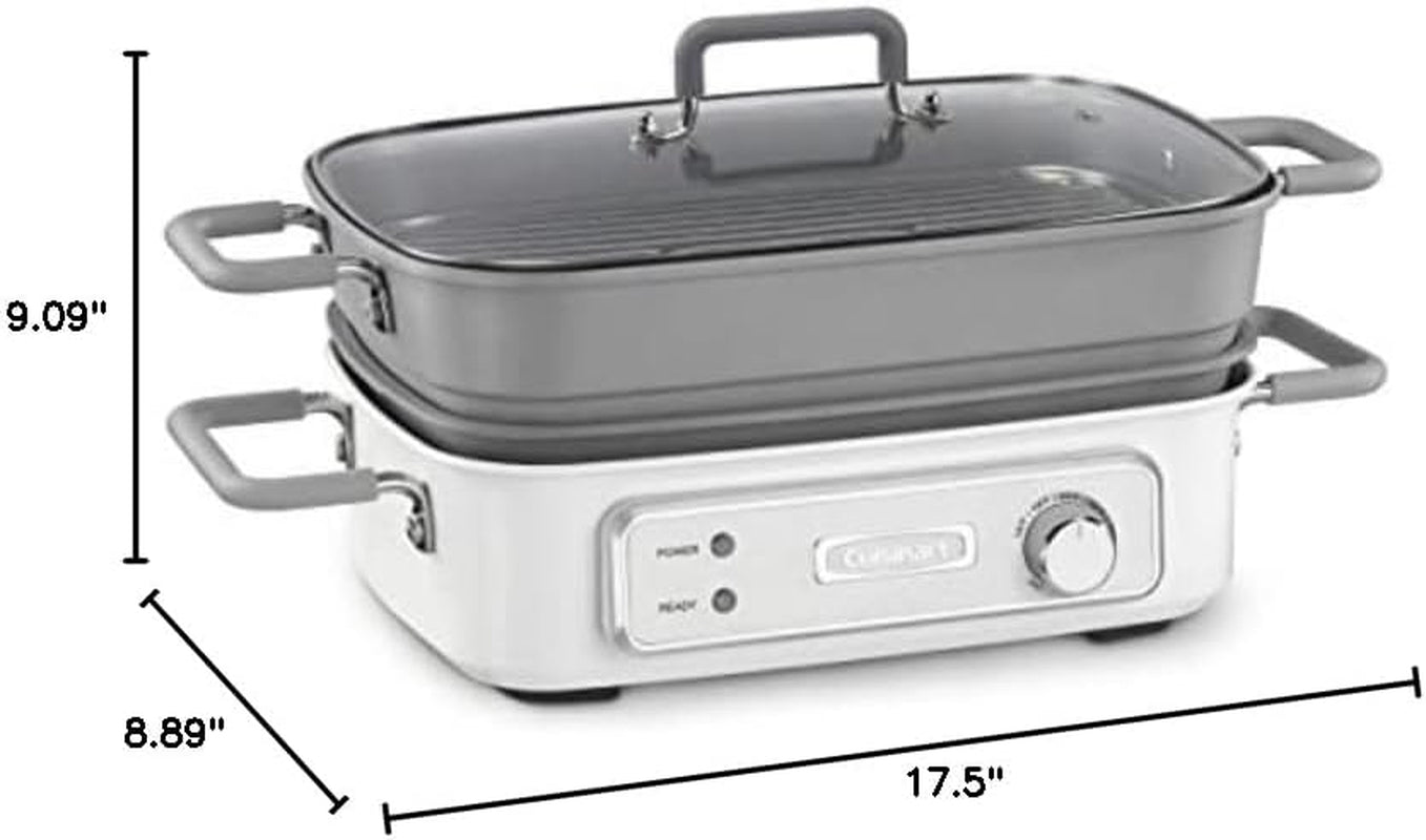 Cuisinart GR-MC3CB STACK5 Multifunctional Grill with Glass Lid - Image 3
