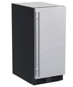 15 Marvel Outdoor Built-in Clear Ice Machine. Factory Installed Pump. Solid Stainless Steel Door. Reversible Hinge