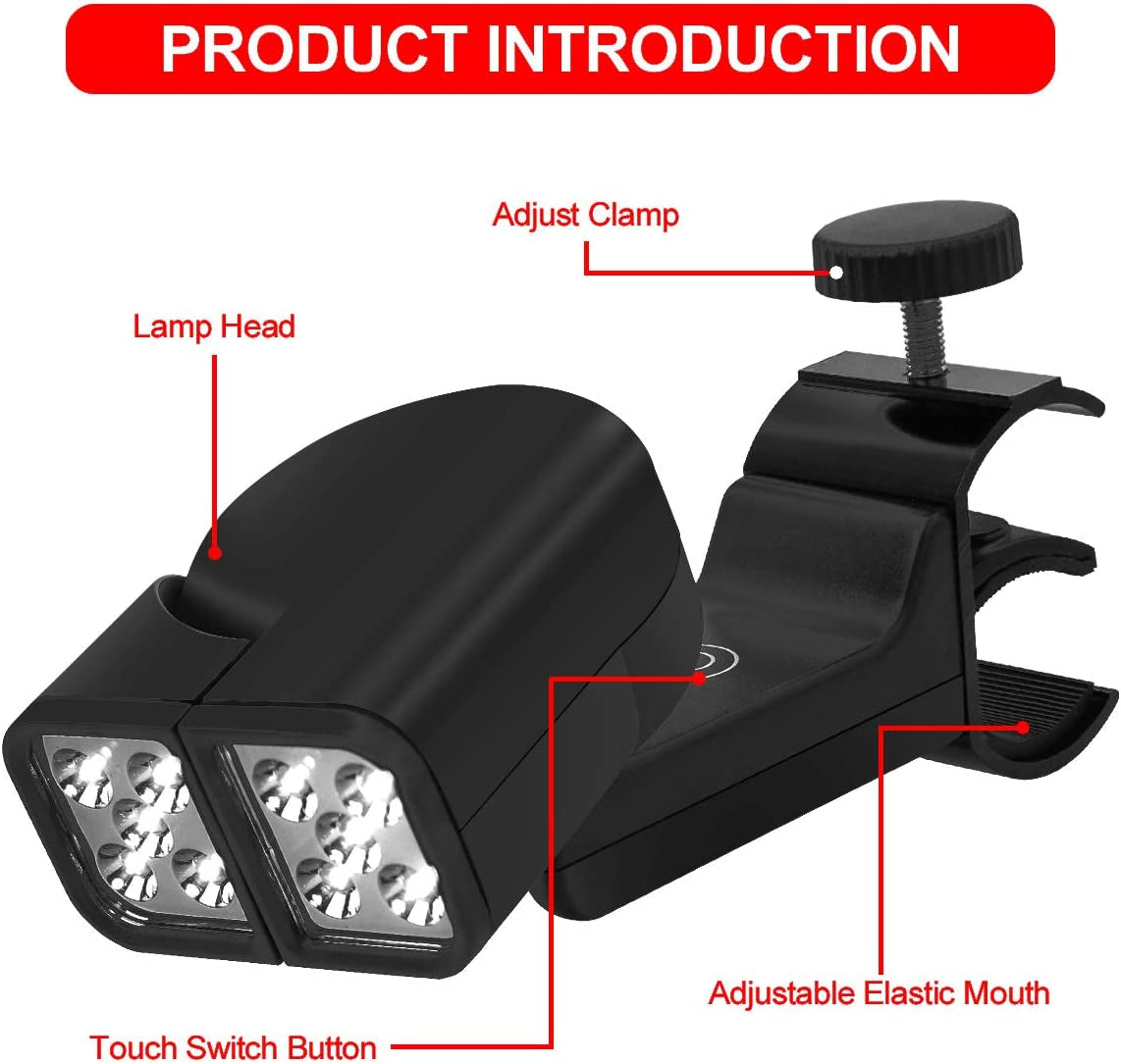 Barbecue Grill Light.Touch Switch with 10 Super Bright LED Lights. Which Can Be Rotated at Multiple Angles.Waterproof & Heat Resistant for Gas/Charcoal/Electric Grill Working/Reading/Camping/Bbq Pit - Image 2