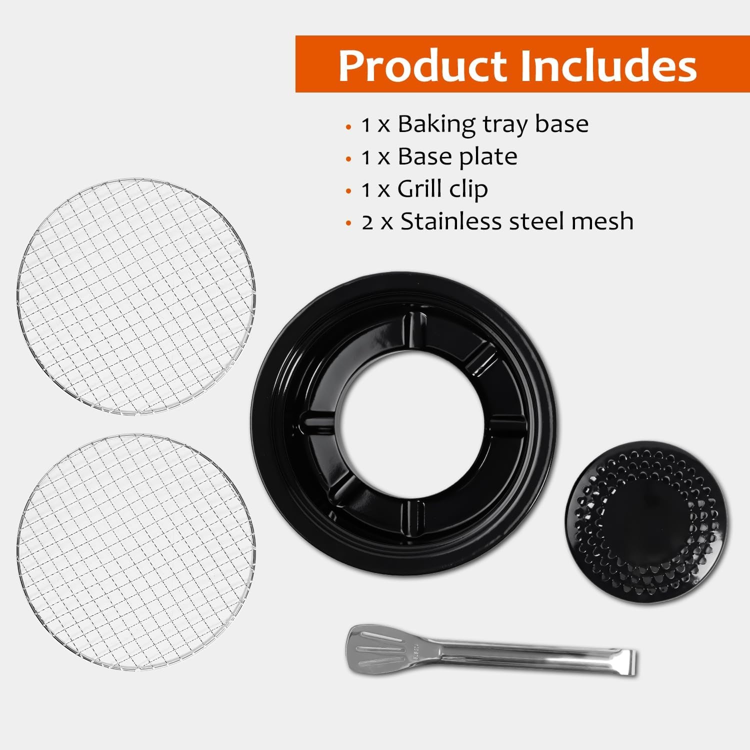 Korean Cookware Aburi Stove Top Grill Pan. Black. Korean BBQ Grill Plate Complete with a Built-In Water Pan Free 304 Stainless Steel Barbecue Tongs (Japan Import) - Image 3