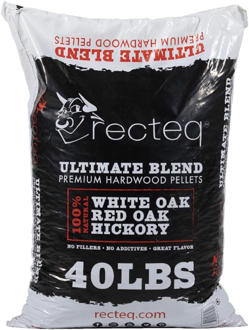 Recteq Ultimate Premium Hardwood Grilling Cooking Pellet Barbecue BBQ Grill Smoker Blend with Red Oak. White Oak. and Hickory. 40 Pound Bag - Image 6