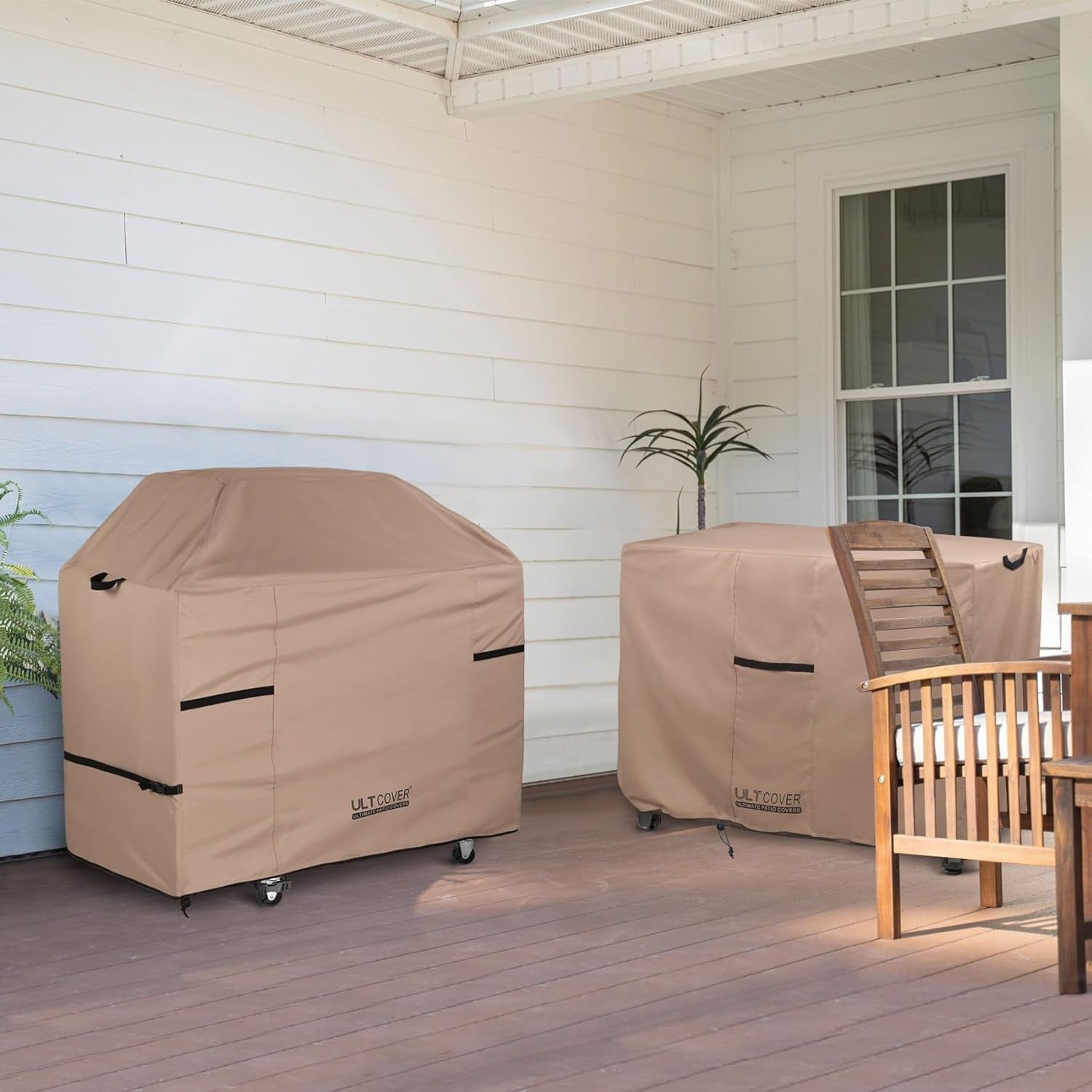 ULTCOVER Gas Grill Cover 55 Inch for 3-5 Burner Propane Barbecue Grills Waterproof BBQ Cover Fits Most Grills Weber Nexgrill Char-Broil Brinkmann - Image 6