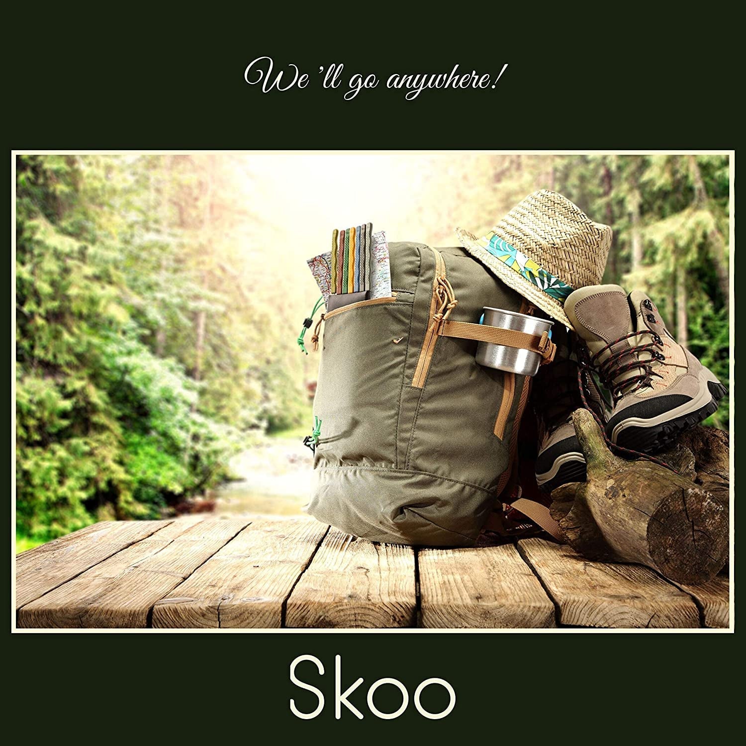 Skoo Barbecue Skewers Set - 7 Silicone Handled Stainless Steel BBQ Skewers + Silicone Storage Bag - 14 Flat Metal Shish Kebab Skewers for Grilling - Reusable Grill Kabob Skewer Sticks + Rollable Bag - Image 6