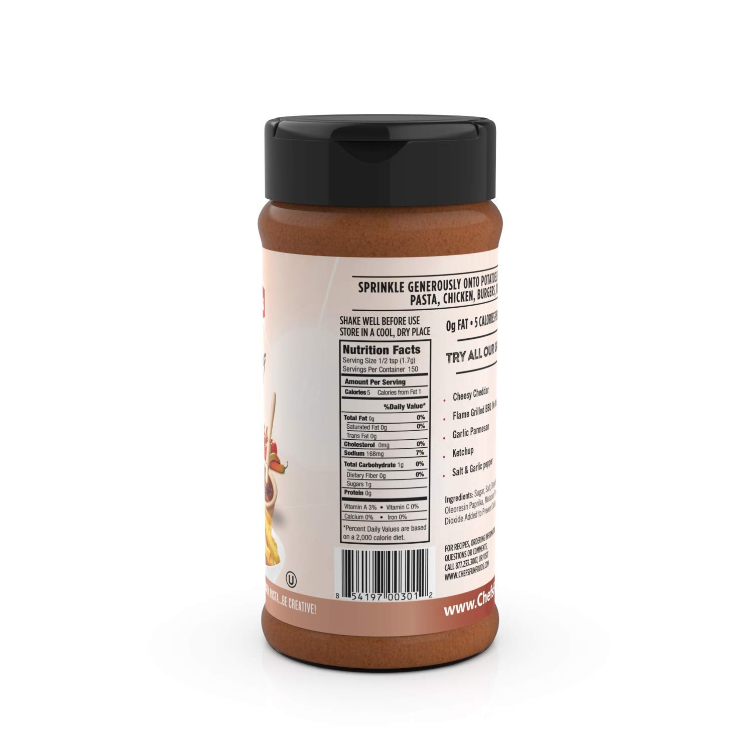 Gourmet Fries Seasonings Bottle. Flame Grilled BBQ. 9 Ounce - Image 2