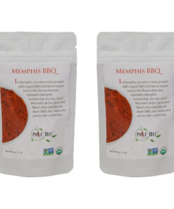 Organic Memphis BBQ Seasoning. Southern Grilling Sweet & Savory Spice Blend. 2 Ounce. . Small Pouch – Salt Free (Pack of 2)