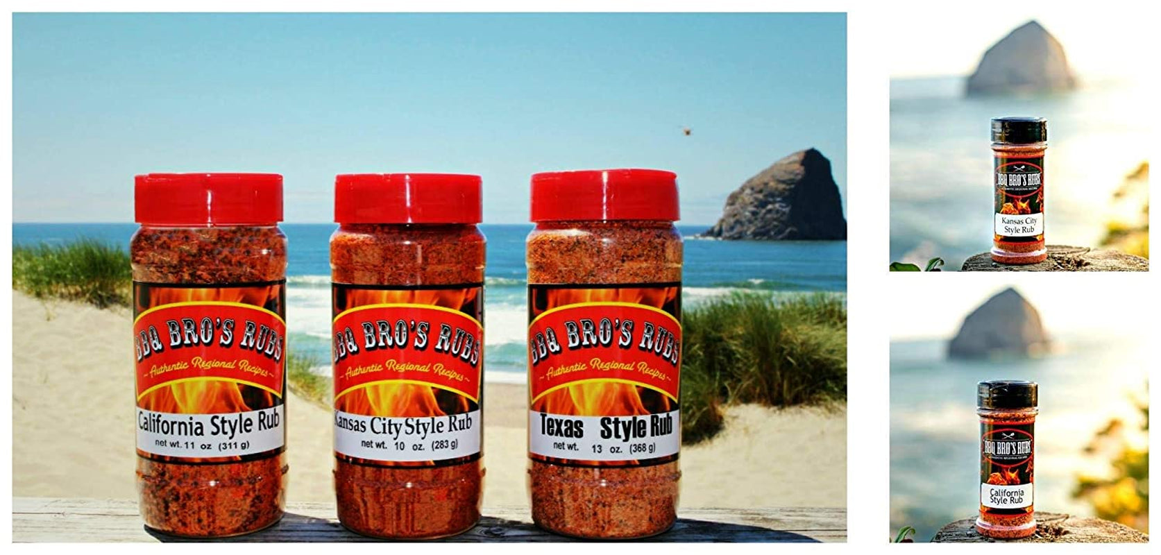 BBQ BROS RUBS (Western Style) - Ultimate Barbecue Spices Seasonings Set - Use for Grilling. Cooking & Smoking - Meat Rub. Dry Marinade. Rib Rub & Meat Seasoning - Great On; Steak. Chicken. Pork. Beef. Brisket - Backed with 100% Customer Guarantee - Image 4