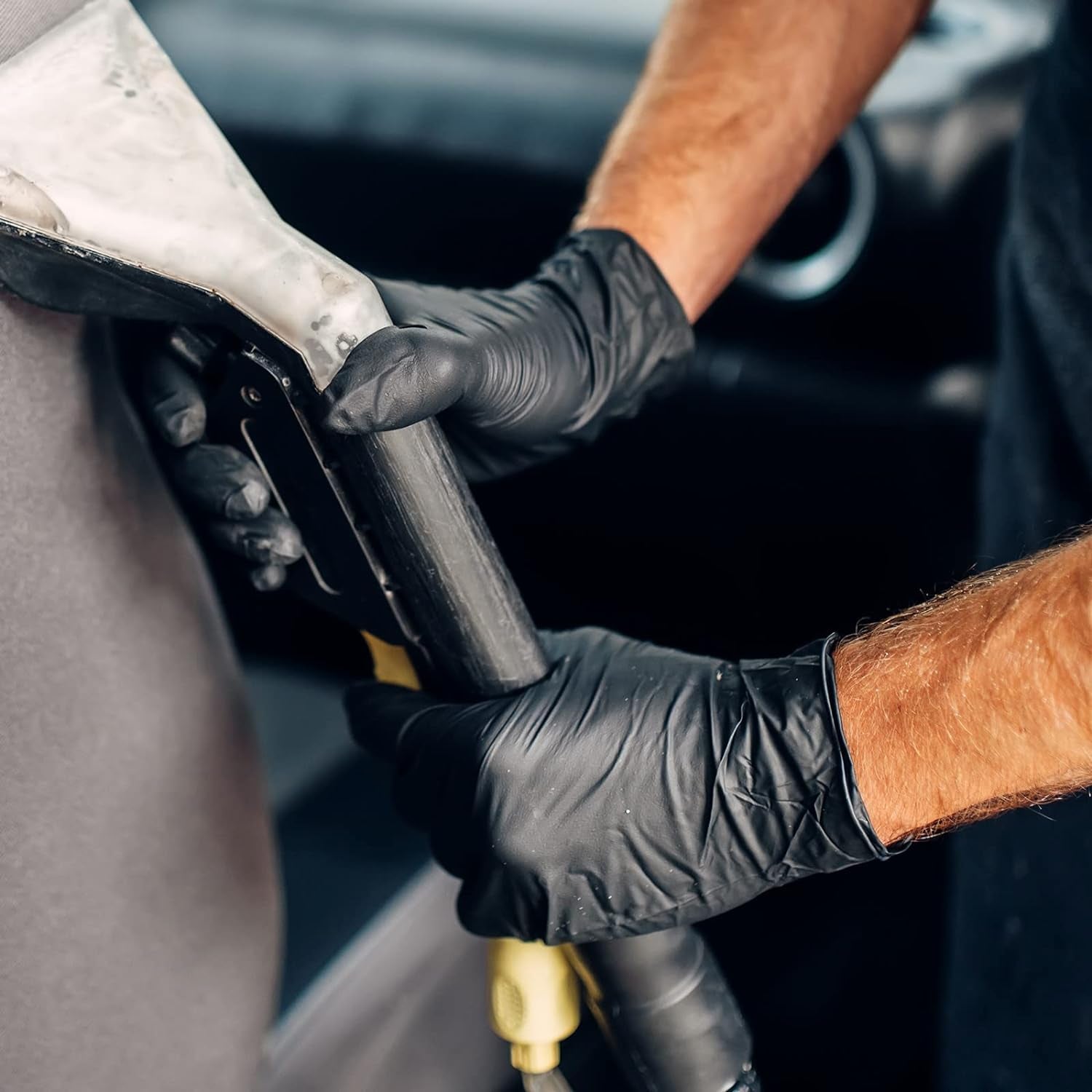 Black Vinyl Exam Gloves. 4 Mil. Disposable Latex-Free Plastic Gloves for Medical. Cooking & Cleaning. 100-Ct Box - Image 8