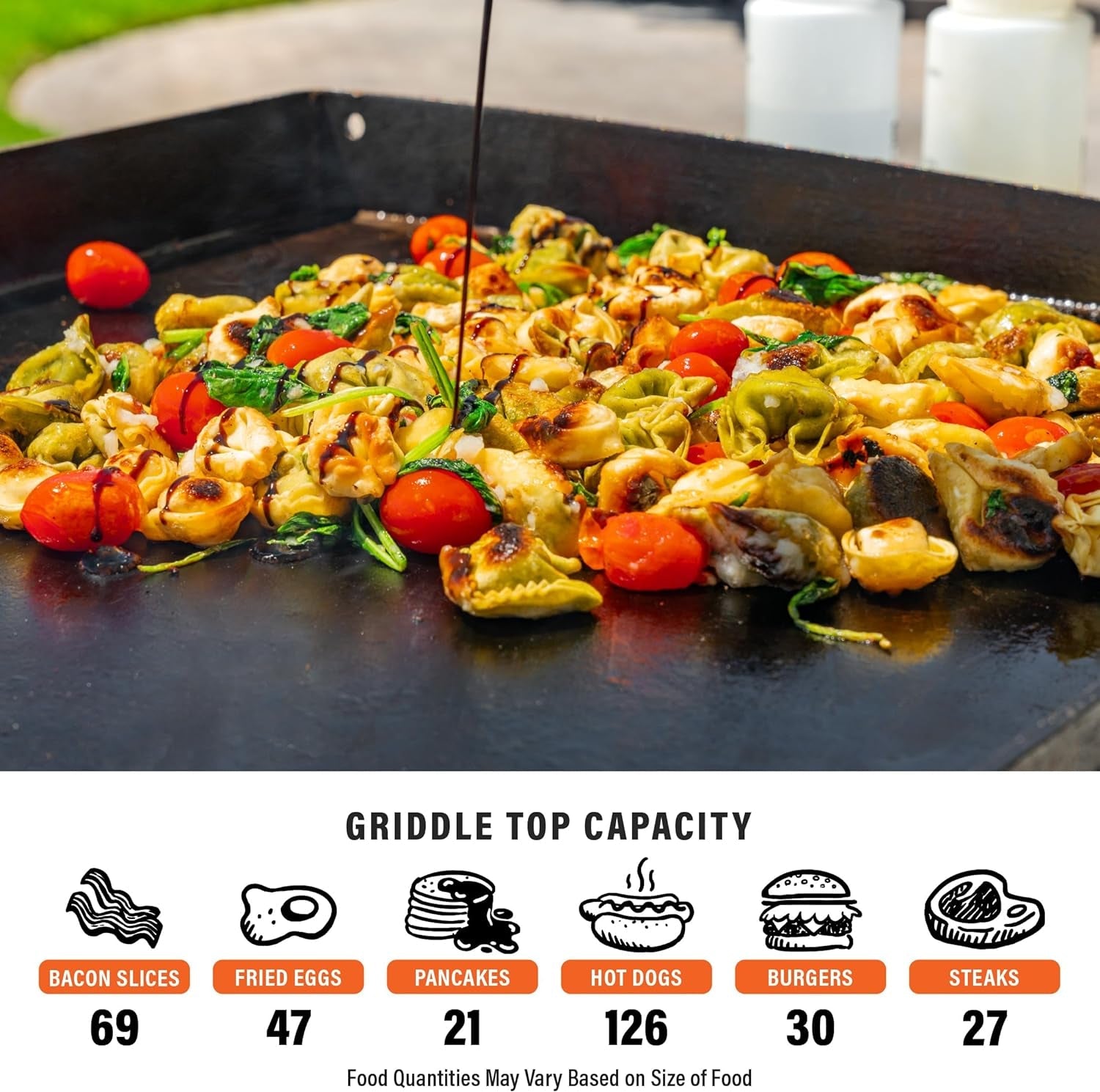 36 Inch Gas Griddle Cooking Station 4 Burner Flat Top Gas Grill Propane Fuelled Restaurant Grade Professional 36 Outdoor Griddle Station with Side Shelf (1554) - Image 6