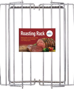 HIC Kitchen Adjustable Wire Roasting Baking Broiling Rack. 11.25-Inches X 10.625-