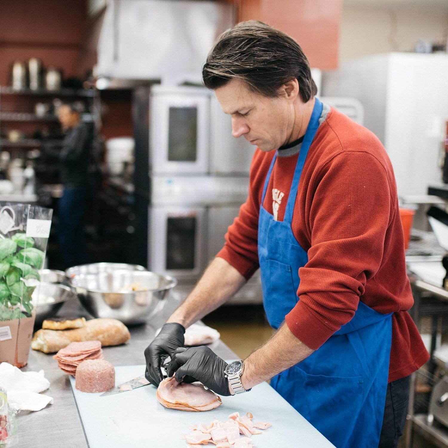 Black Nitrile Disposable Industrial-Grade Gloves 3 Mil. Latex and Powder-Free. Food-Safe. Non-Sterile. Lightly-Textured - Image 7