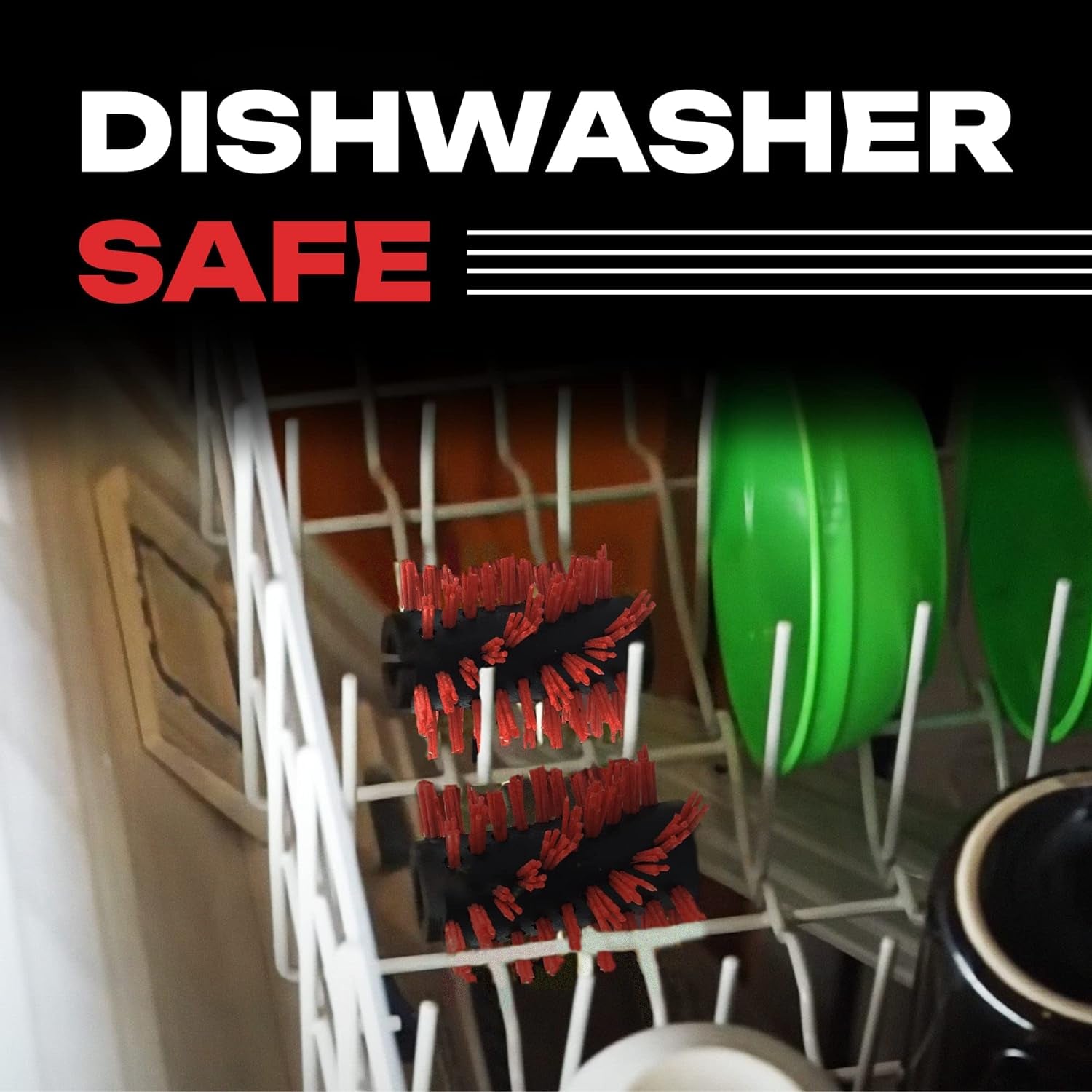 Automatic BBQ Grill Cleaning Robot Replacement Brush - Grill Cleaner Parts. Grilling Accessories. Wire Brush Tool. Metal Brush - Set of 3 Each Stainless Steel. Nylon and Brass Variety Pack - Image 6