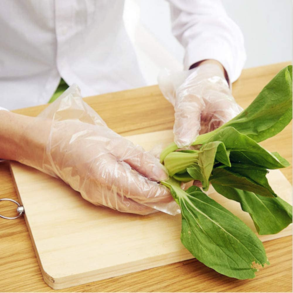 Disposable Food Prep Gloves - 500 Piece Plastic Food Safe Disposable Gloves. Food Handling. One Size Fits Most 500 PCS - Image 6