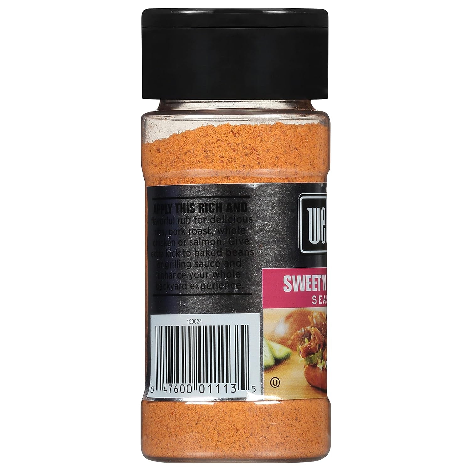 Weber Sweet'N Tangy BBQ Seasoning. 3 Ounce Shaker - Image 3