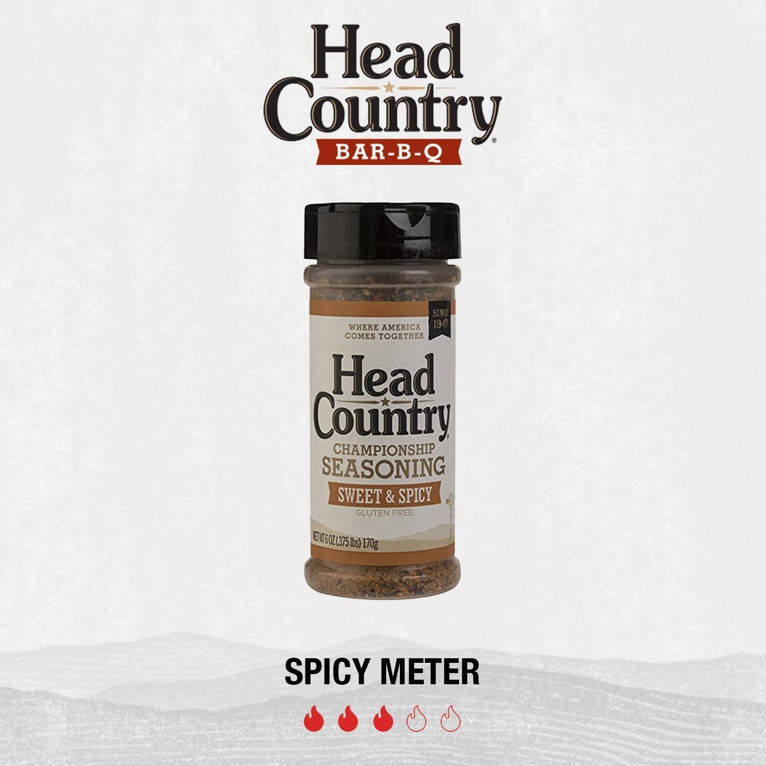 Head Country Bar-B-Q Championship Seasoning. Sweet & Spicy | Gluten Free. MSG Free Barbecue Seasoning with No Allergens | Sweet. Smoky Dry Rub Great on BBQ Chicken. Pork & Ribs | 10 Ounce. Pack of 1 - Image 3