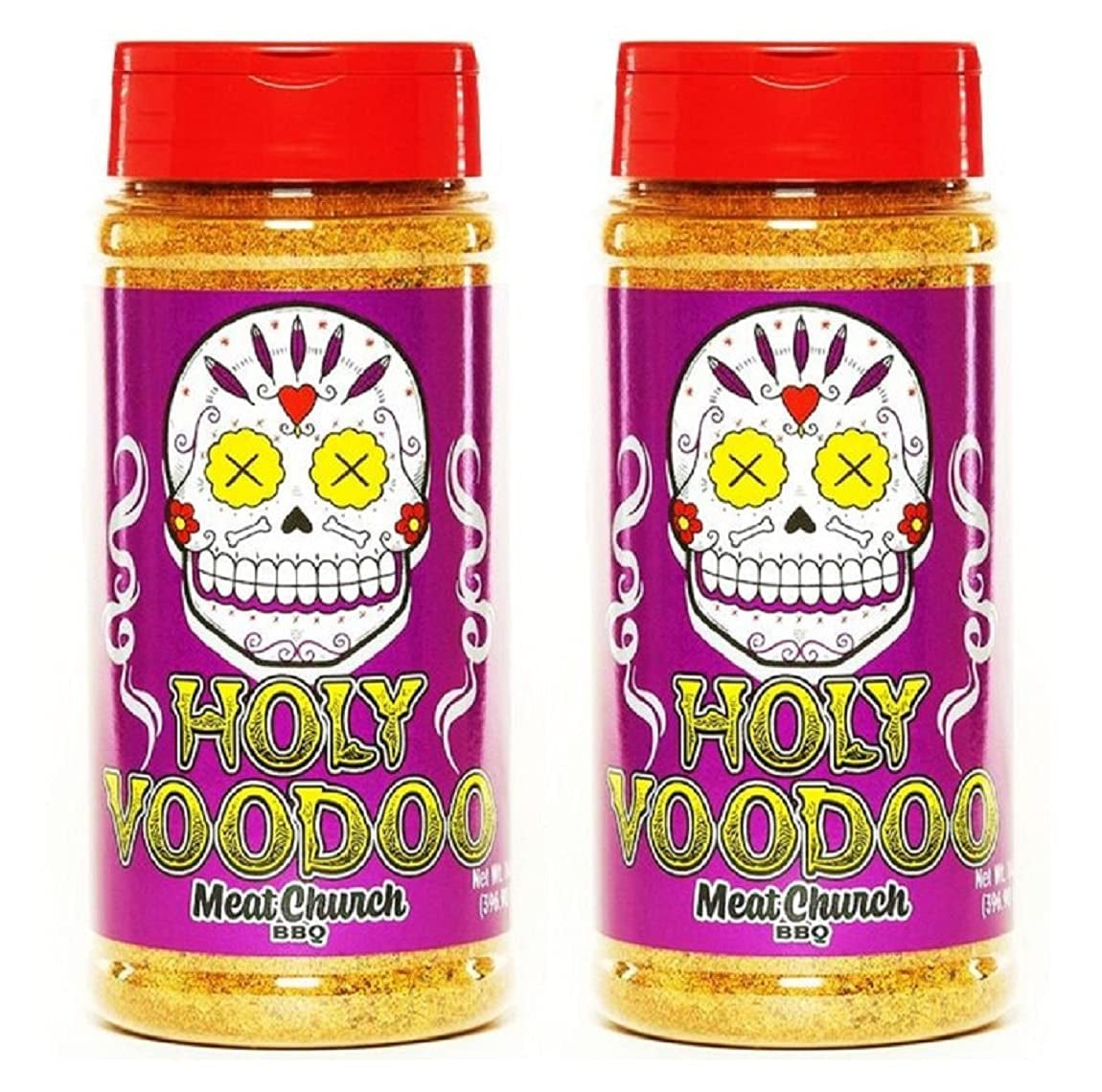 BBQ Rub Combo: Two Bottles of Voodoo (14 Oz) BBQ Rub and Seasoning & BBQ Rub Combo: Two Bottles of Holy Cow (12 Oz) BBQ Rub and Seasoning - Image 2