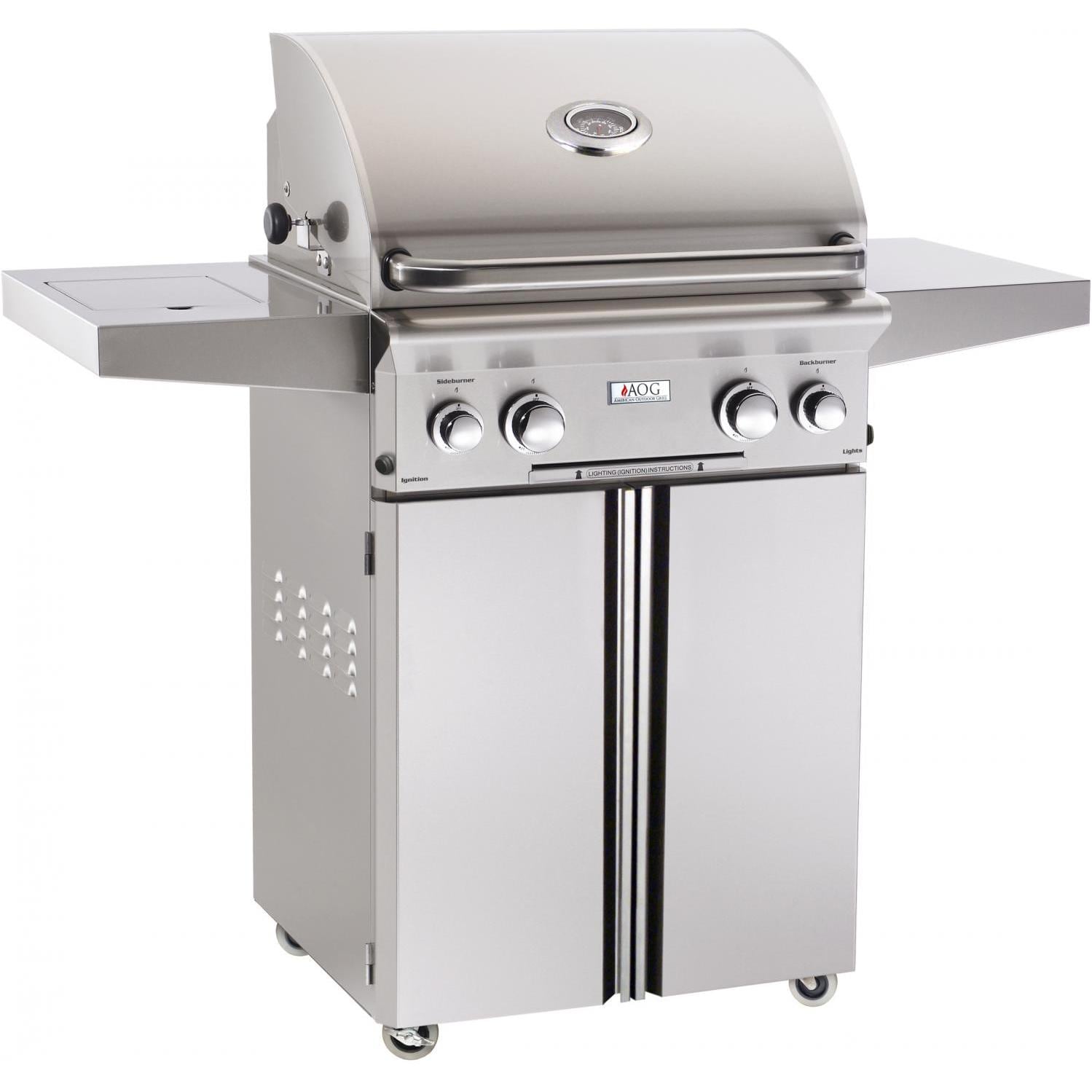 American Outdoor Grill: 24 AOG Grill on Cart. w/ Lights