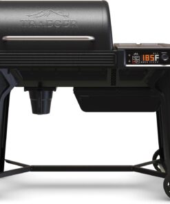 Traeger Grills Woodridge Electric Wood Pellet Grill and Smoker. Wi-Fi Temperature Control up to 500 Degrees. 860 Sq. In. Cooking Capacity. 6-In-1 for Outdoor Grilling. Smoking. and BBQ. TFB86MLH