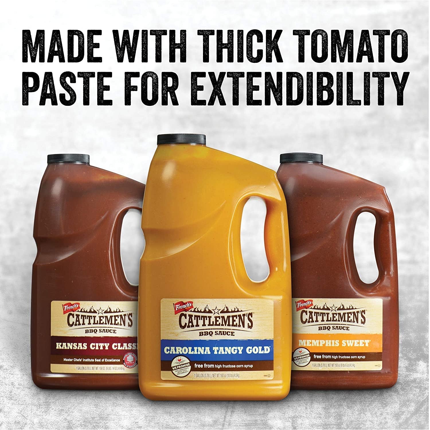 Cattlemen'S Carolina Tangy Gold BBQ Sauce. 1 Gal - One Gallon Bulk Container of Tangy Gold Barbecue Sauce Blend of Creamy Mustard. Sweet Molasses. and More Perfect for Glazes - Image 4